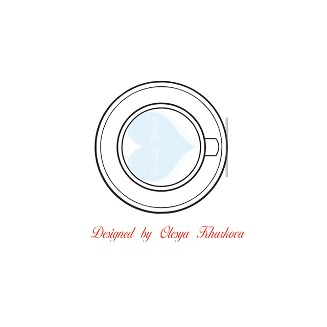 Crackerbox & Suzy Stamps - Coffee Cup Top View