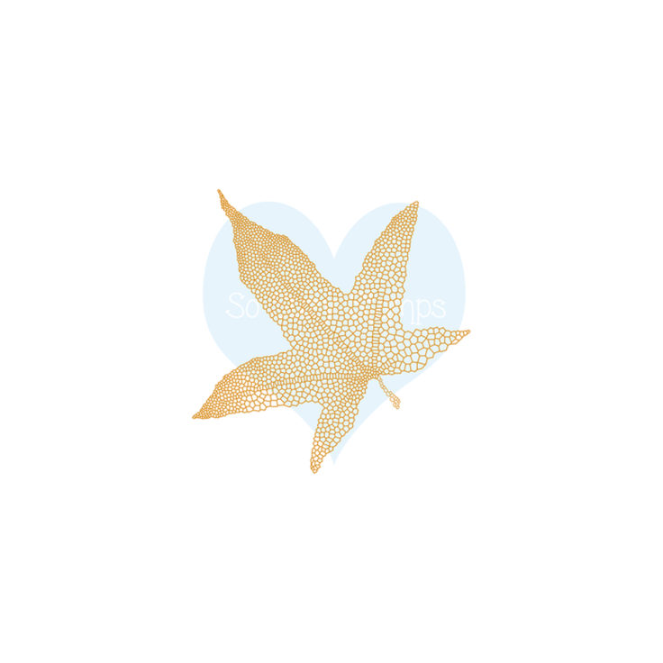 Crackerbox & Suzy Stamps - Skeleton Leaf  Maple