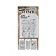 Tim Holtz - Mini Stencil set 23 Tim Holtz - Mini Stencil set 23