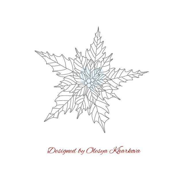 Crackerbox & Suzy Stamp - Poinsettia