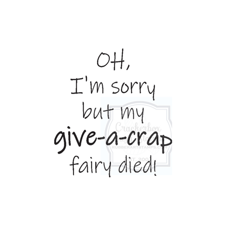 Crackerbox & Suzy Stamps - Give a Crap