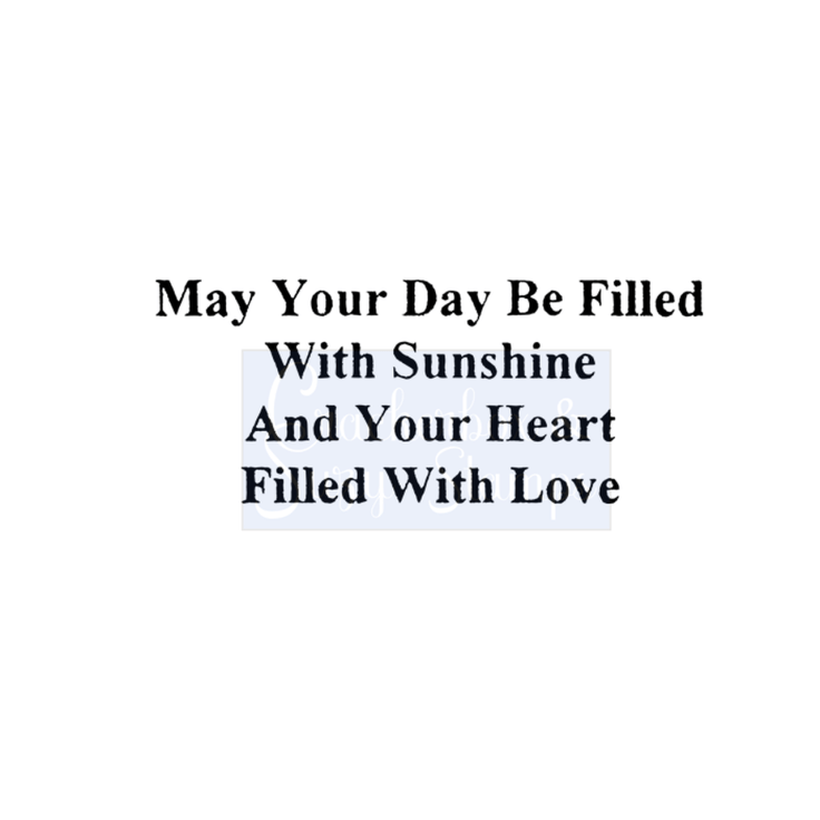 Crackerbox & Suzy Stamps - Day Be Filled with Sunshine