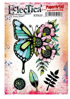 I love this beautiful butterfly and the added bonus of the flowers.