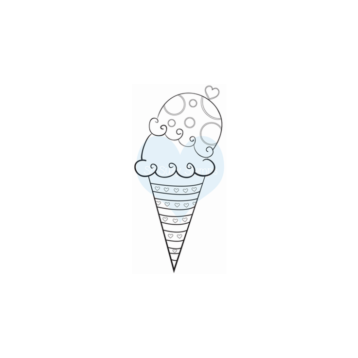 Crackerbox & Suzy Stamps - Ice Cream Sugar Cone