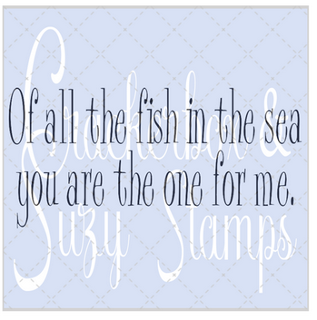 Crackerbox & Suzy Stamps - Fish in the Sea