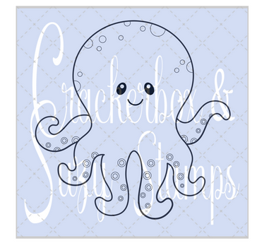 Crackerbox & Suzy Stamps - Pluto Octopus