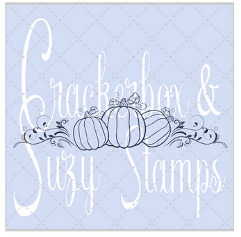 Crackerbox Stamps - Swirl Pumpkin Trio