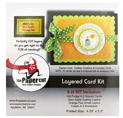 Crackerbox Stamps - 5 Layered Cards w Envelopes