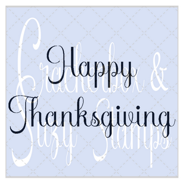 Crackerbox Stamps - Happy Thanksgiving Wishing