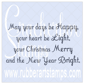 Crackerbox Stamps - Happy, Light, Merry