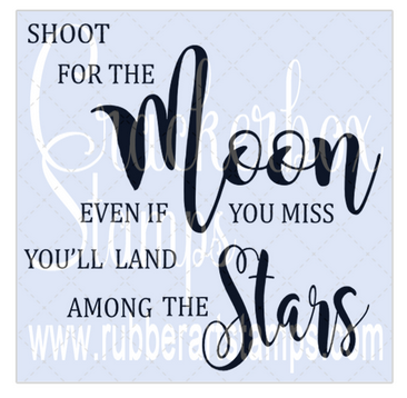 Crackerbox Stamps - Shoot For the Moon