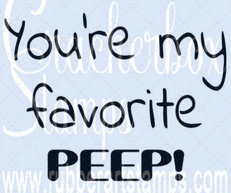 Crackerbox Stamps - Favorite Peep
