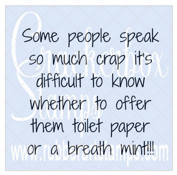 Crackerbox Stamps - Some People Speak