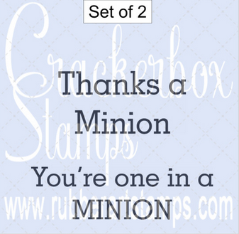 Crackerbox Stamps - One in a Minion