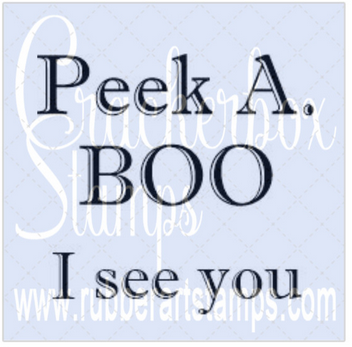 Crackerbox Stamps - Tombstone Peek A Boo