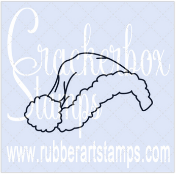 Crackerbox Stamps - Santa's Hat Lg