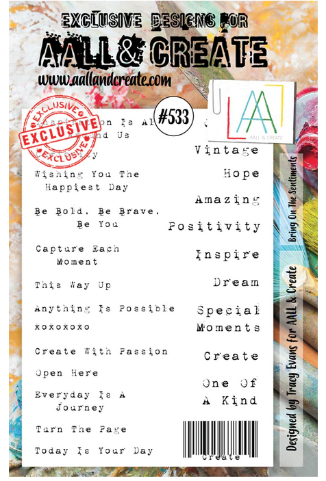 AALL & Create - Bring On The Sentiments