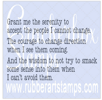 Crackerbox Stamps - Grant Me Serenity