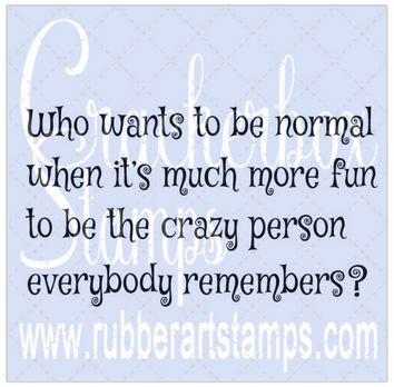 Crackerbox Stamps - Wants To Be Normal