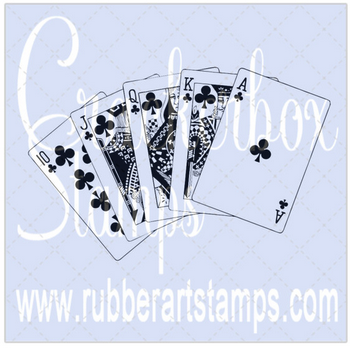 Crackerbox Stamps - Cards Suit Hand