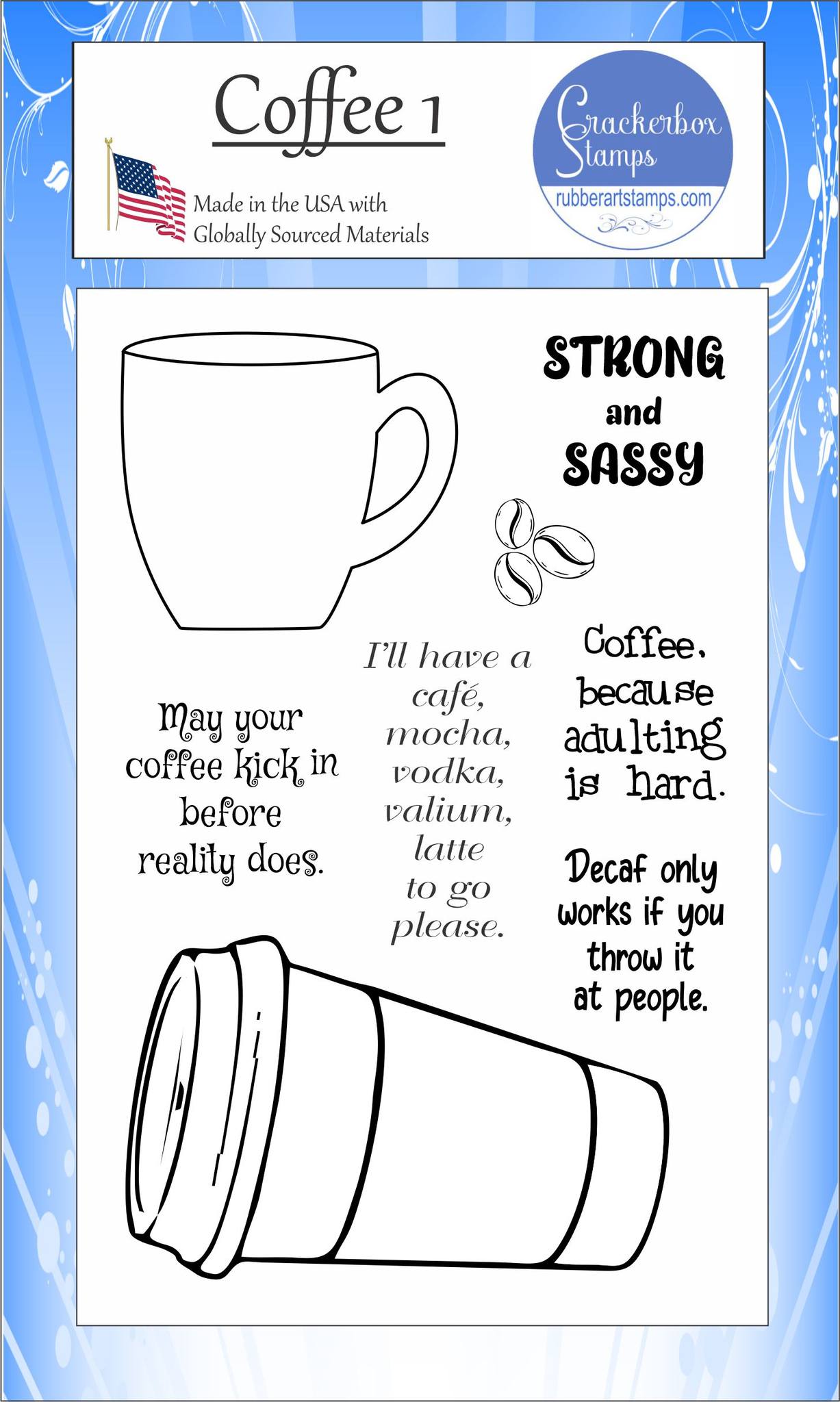 Crackerbox Stamps - Coffee 1