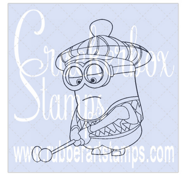 Crackerbox Stamps - Bob Golfing